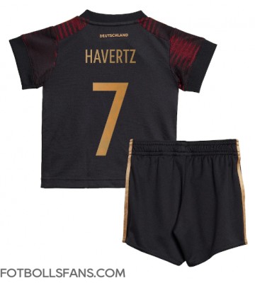Tyskland Kai Havertz #7 Replika Bortatröja Barn VM 2022 Kortärmad (+ Korta byxor)